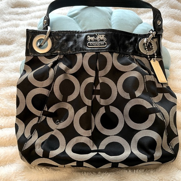 Coach Madison Op Art Metallic Lurex Bag - Picture 1 of 4